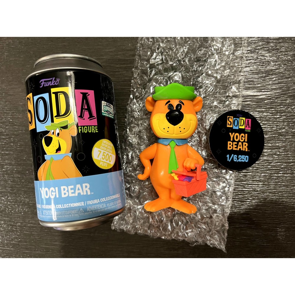 Funko Soda : LE 6250 Yogi Bear Picnic Basket BLACKLIGHT 2022 Funkon Exclusive
